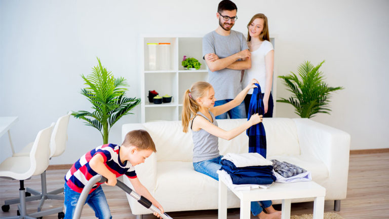 Actividades de limpieza para niños según su edad